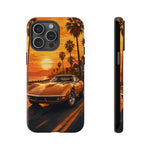 Orange Corvette C3 Stingray Sunset Palms Phone Case