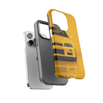 Yellow Skyline Phone Case, R34 GTR 90s JDM Legend Tough Cover for Men Gift