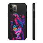 Neon Parrot Cocktails phone case | Tough Cases