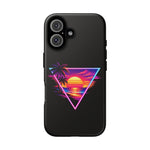 Synthwave Sunset Triangle Phone Case Retro Vaporwave Case