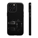 Black Classic C10 Truck Phone Case | Vintage Pickup Reflection, Minimal Auto Design