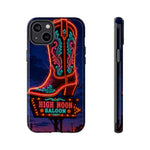 Neon Cowboy Boot phone case | High Noon Saloon design