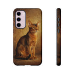 Abyssinian Warm Ticked Portrait Art Tough Phone Case