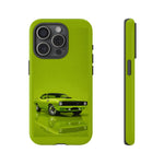 Green Cuda Muscle Car phone case for Gear Heads