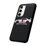 R34 Skyline Japanese Flag Race Car Phone Case | JDM GT-R Tough Cover
