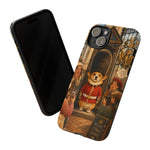 Corgi Royal Guard phone case | Cute British corgi soldier illustration
