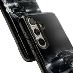 Black Sports Car Illustration 2023 Challenger SRT phone case | Car Drift Reflection