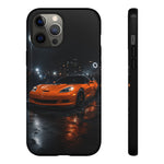 Orange C6 Neon Car Meet Tough Phone Case