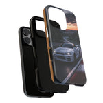 Skyline GT-R R34 White Nurburgring Speed Art Tough Phone Case