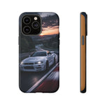 Skyline GT-R R34 White Nurburgring Speed Art Tough Phone Case