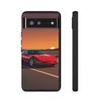 Red C4 ZR-1 King of the Hill Art Tough Phone Case