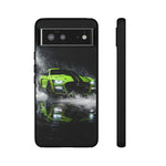 Lime Green 2022 GT500 Phone Case, Smoke Studio Reflection Cover