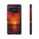 Basketball Court Sunset Phone Case | Tough Phone Case