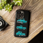 Turquoise 1955 Stepside Pickup Truck Tough Phone Case - 3 View
