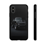Black 1970 Nova SS Studio Front Tough Phone Case for Muscle Car Fans
