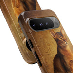 Abyssinian Warm Ticked Portrait Art Tough Phone Case