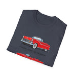 1955 Fairlane Sunliner Classic Car T-Shirt | Vintage Red Convertible