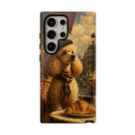 Poodle in Beret Phone Case | Vintage Paris Café Illustration
