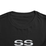 Chevelle SS 454 Black Muscle Car Graphic Toddler T-Shirt Vintage Tee