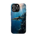 Cobia Reef Phone Case, Shaft of Light Ocean Fishing Tough Cover