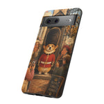 Corgi Royal Guard phone case | Cute British corgi soldier illustration