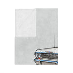 1963 Chevy Impala Illustration Blanket | Classic Car Velveteen Throw