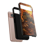 Land Cruiser FJ40 Classic 4x4 Red Rock Canyon Art Tough Phone Case