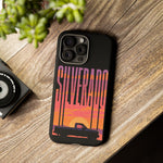 Silverado sunset truck Phone Case | Retro pickup silhouette