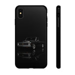 Black Classic C10 Truck Phone Case | Vintage Pickup Reflection, Minimal Auto Design