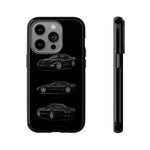 Black C5 Corvette Sports Car Phone Case Tough Multi View Print