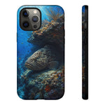 Grouper Reef Phone Case, Sunbeam Ledge Marine Art Tough Cover