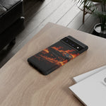 Black Charger Classic Muscle Flames Tough Phone Case Cover Gift