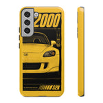 S2000 Spa Yellow Retro 90s JDM Car Tough Phone Case