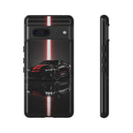 Camaro ZL1 Phone Case, Black Red Racing Stripe Studio Cover, Gift