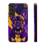 French Bulldog Pop-Art Portrait Tough Phone Case - Purple Gold