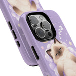 Ragdoll Sleepy Blue Eyes Kawaii Cat Art Tough Phone Case