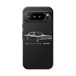 Vintage Galaxie 500 Phone Case | Classic Car Illustration, Black