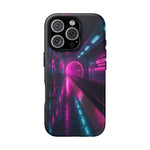 Neon Future Subway Station Tough Phone Case Cover Gift Art