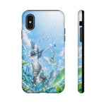 Copy of Silver Butterflies Tough Case | Blue Sky Water Droplets Phone Cover