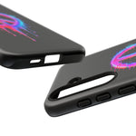 Glitch Peace Sign Phone Case, RGB Melt Digital Art Tough Cover, Gift