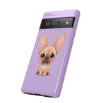 French Bulldog Bat Ears Kawaii Pet Dog Art Tough Phone Case