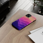 Pastel Mountain Haze Vaporwave Art Tough Phone Case