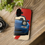 Miata Mariner Blue Pop-up Tough Phone Case for JDM Car Fans