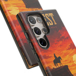 Western Sunset Cowboy Phone Case | Rugged Protective Cover