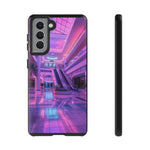 Empty Mall Escalator Vaporwave Art Tough Phone Case