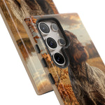 German Wirehaired Pointer Autumn Art Tough Phone Case