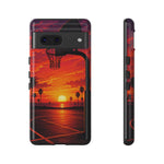 Basketball Court Sunset Phone Case | Tough Phone Case