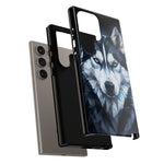Siberian Husky Geometric Diamond Art Tough Phone Case