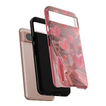 Pink Lip Gloss Heart Mirror Phone Case Girly Tough Case