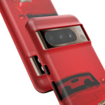 Red Miata Phone Case, NA MX5 90s JDM Roadster Tough Cover